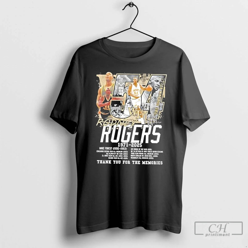 Wake Forest Demon Deacons Rodney Rogers 1971 2025 Thank You Memories Signature T-Shirts, Hoodie, Sweatshirt - T-Shirt, Sweatshirt, Hoodie