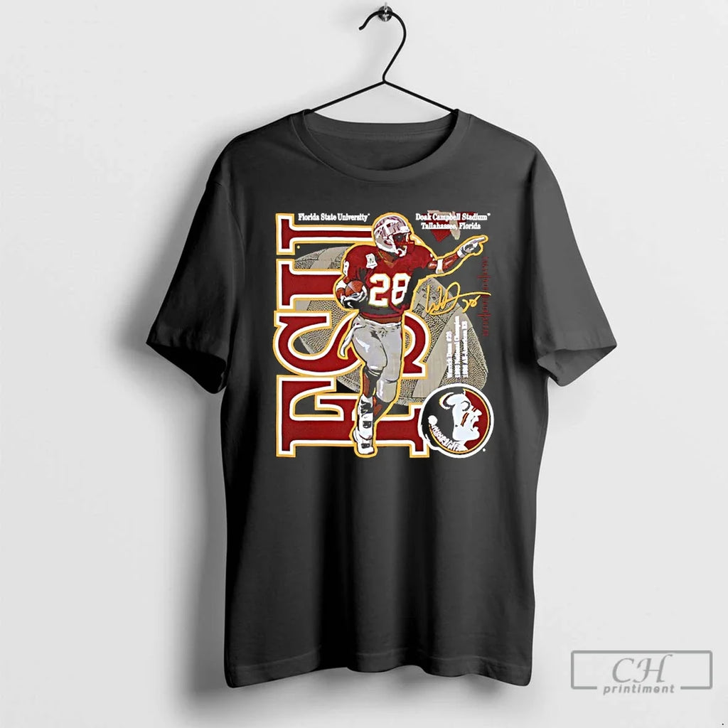 Warrick Dunn Fsu Seminoles No 28 Signature T-Shirts, Hoodie, Sweatshirt - T-Shirt, Sweatshirt, Hoodie