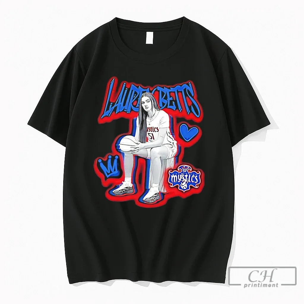 Premium Washington Mystics Lauren Betts Retro Tee Unisex T-shirt, Sweatshirt, Hoodie, Long Sleeve Tee - T-Shirt, Sweatshirt, Hoodie