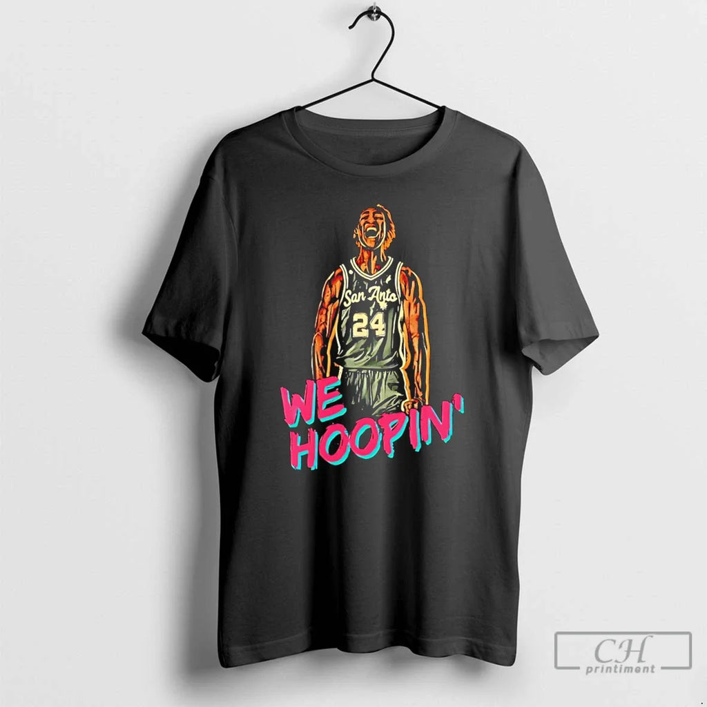 Premium We Hoopin San Antonio Spurs Devin Vassell Tee Unisex T-shirt, Sweatshirt, Hoodie, Long Sleeve Tee - T-Shirt, Sweatshirt, Hoodie