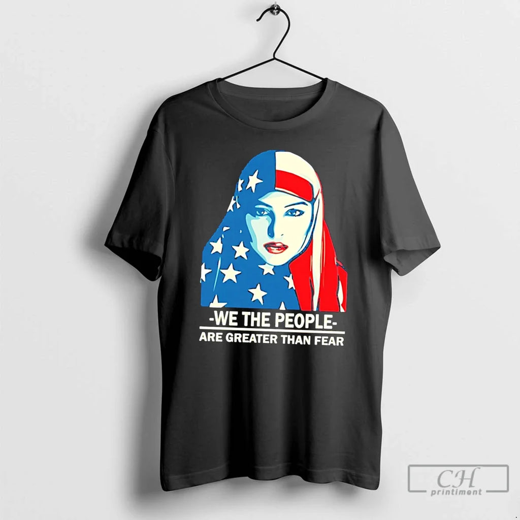 Premium We The People Are Greater Than Fear Tee Unisex T-shirt, Sweatshirt, Hoodie, Long Sleeve Tee - T-Shirt, Sweatshirt, Hoodie
