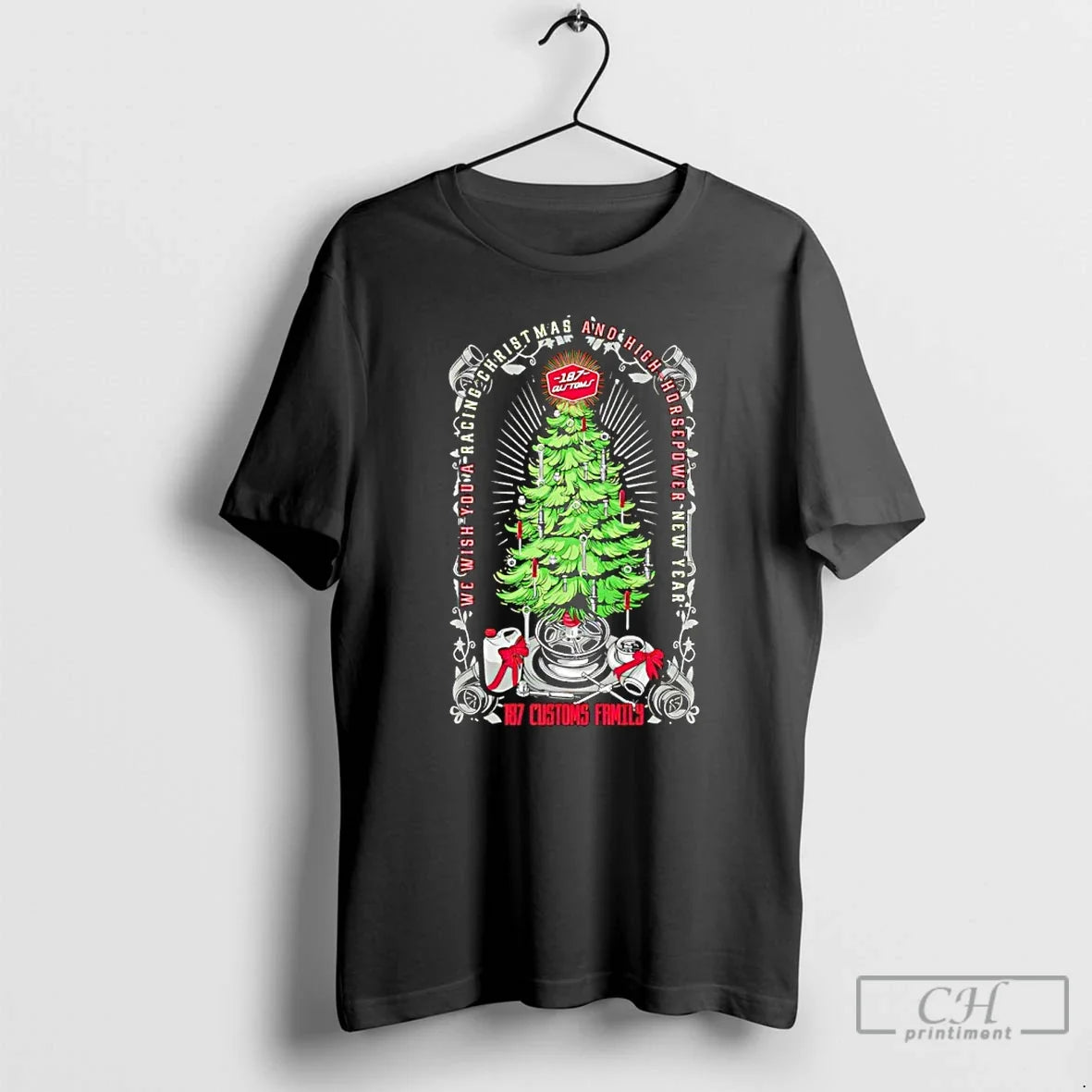 We Wish You Racing High Horsepower New Year 187 Customs Family T-Shirts, Hoodie, Sweatshirt - T-Shirt, Sweatshirt, Hoodie
