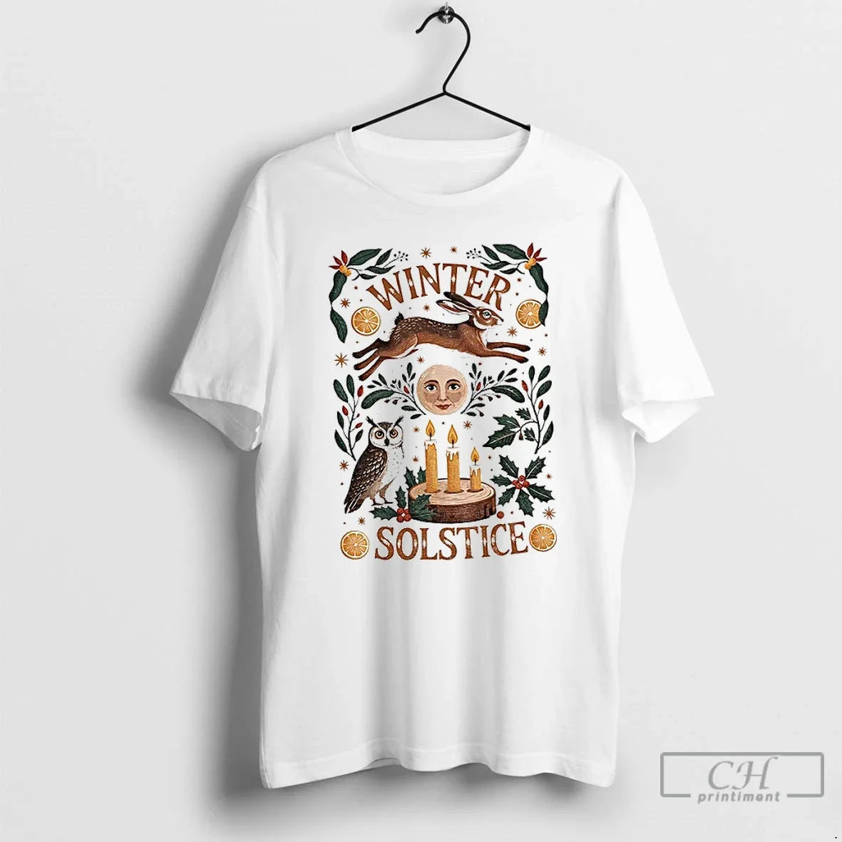 Winter Solstice Mystical Moon Rabbit Merry T-Shirts, Hoodie, Sweatshirt - T-Shirt, Sweatshirt, Hoodie