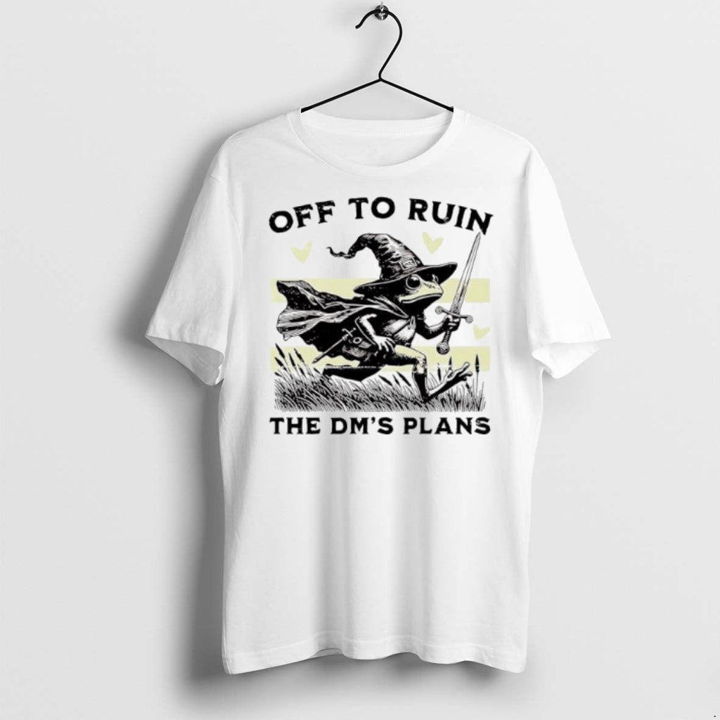 Premium Wizard Frog Off To Ruin The Dms Plans T Shirts Unisex T-shirt, Sweatshirt, Hoodie, Long Sleeve Tee - T-Shirt, Sweatshirt, Hoodie