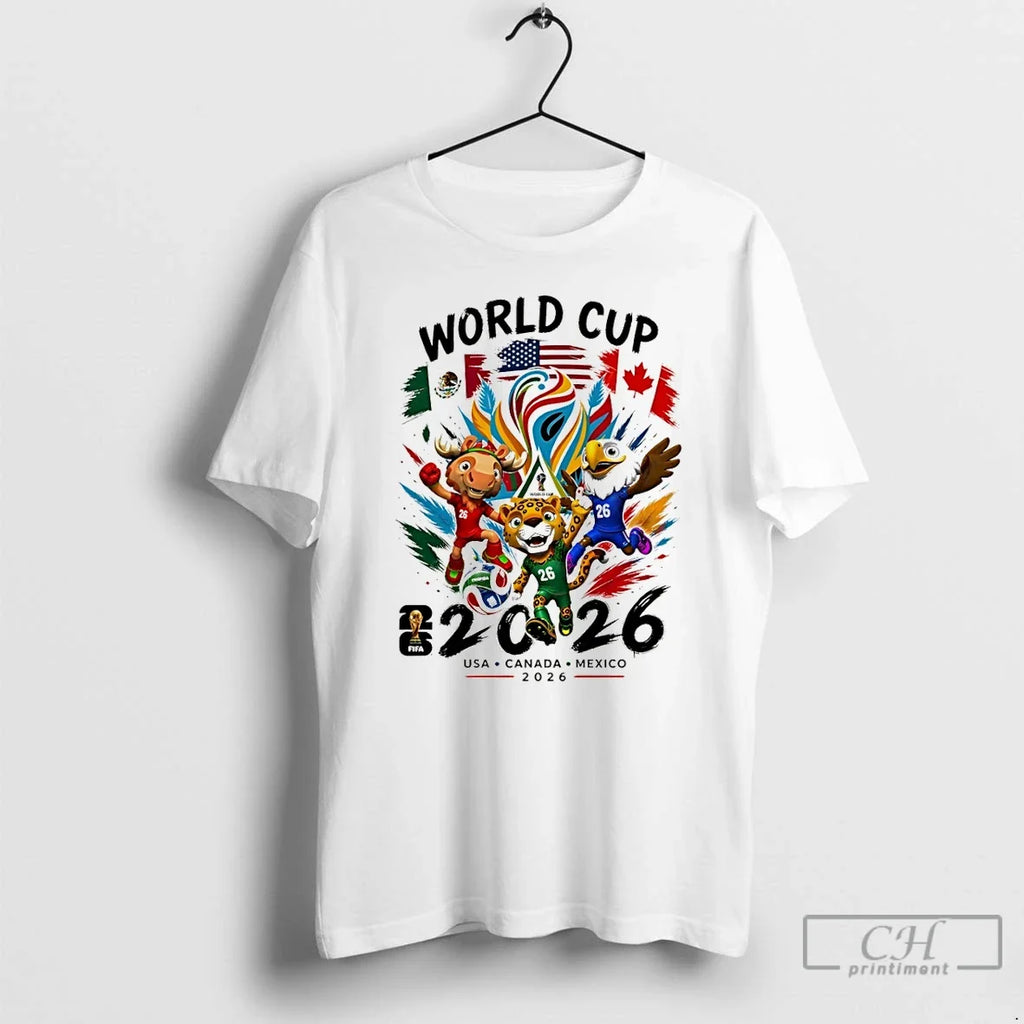 Premium World Cup 2026 Usa Canada Mexico Soccer Lovers Unisex T-shirt, Sweatshirt, Hoodie, Long Sleeve Tee - T-Shirt, Sweatshirt, Hoodie