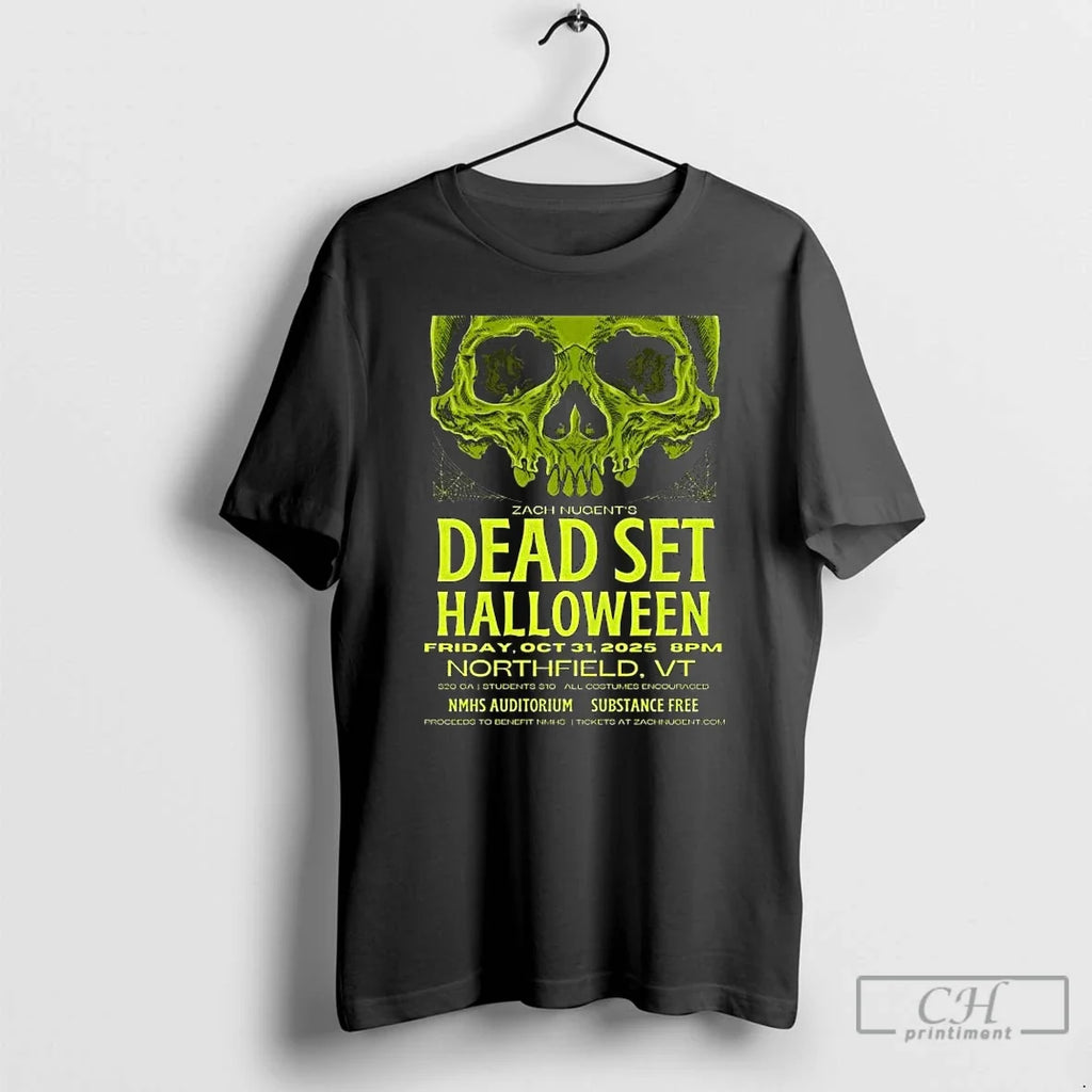Premium Zach Nugents Dead Set Halloween Show In Northfield Vt On Oct 31 2025 Long Unisex T-shirt, Sweatshirt, Hoodie, Long Sleeve Tee - T-Shirt, Sweatshirt, Hoodie