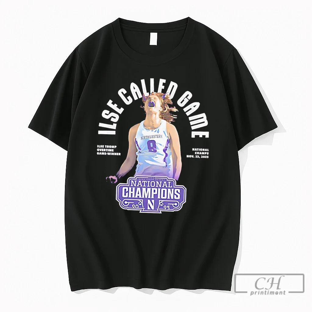 Premium Cde4dwrt Ilse Tromp Northwestern Womens Lacrosse 2026 National Champions Tee Unisex T-shirt, Sweatshirt, Hoodie, Long Sleeve Tee - T-Shirt, Sweatshirt, Hoodie