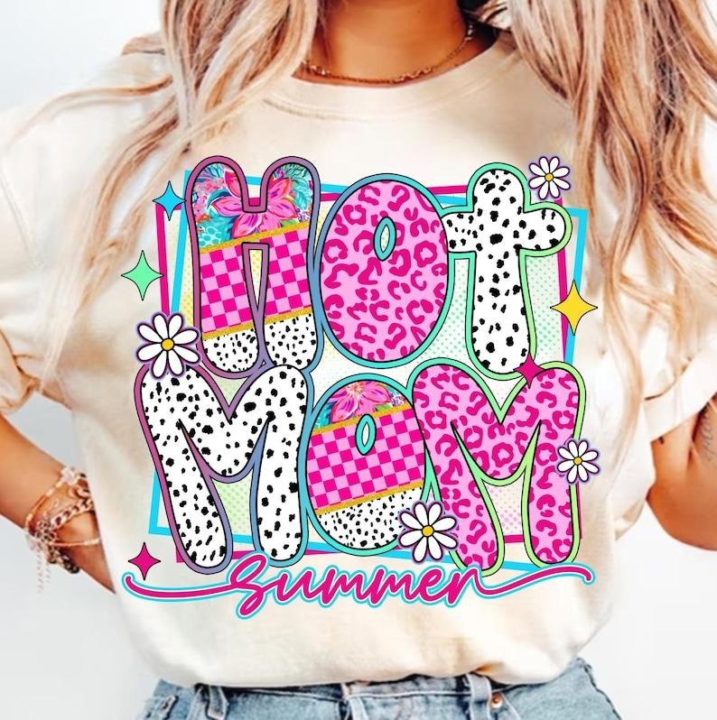 Preppy Hot Mom Summer Mom Life Beach Day Checkered Girly Summer T-Shirts, Hoodie, Sweatshirt - T-Shirt, Sweatshirt, Hoodie
