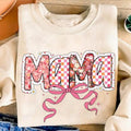 Preppy Mama Cute Mama Pink Floral Mama Mama Coquette Bow T-Shirts, Hoodie, Sweatshirt - T-Shirt, Sweatshirt, Hoodie