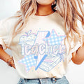 Preppy Teacher Floral Coquette Teach Love Inspire Shirt Retro Teacher Teacher T-Shirts, Hoodie, Sweatshirt - T-Shirt, Sweatshirt, Hoodie