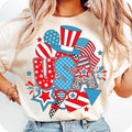 Preppy USA Retro Checkered America Coquette 1776 Girly Memorial T-Shirts, Hoodie, Sweatshirt - T-Shirt, Sweatshirt, Hoodie