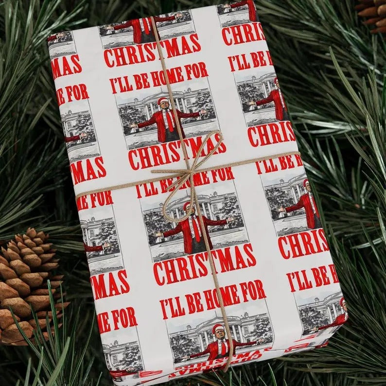 President Donald Trump Wrapping Paper MAGA Wrap Gag Decor Him Santa Xmas T-Shirts, Hoodie, Sweatshirt - T-Shirt, Sweatshirt, Hoodie