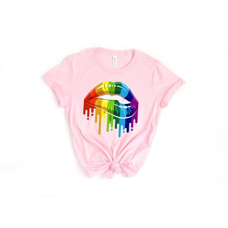 Pride Lips Pride LGBT Shirt Pride Shirt Gay Pride Gay Rainbow Shirt LGBT Shirt Lesbian Shirt Can'T Think Straight Shirts T-Shirts, Hoodie, Sweatshirt - T-Shirt, Sweatshirt, Hoodie