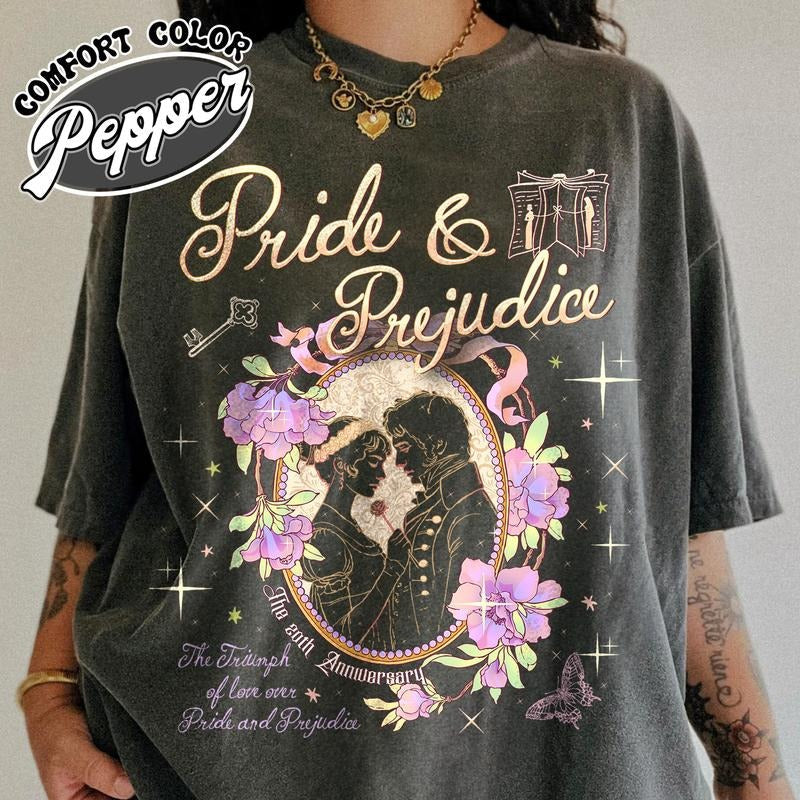 Pride Prejudice 20th Anniversary Shirt Fan Elizabeth Bennet Inspired Shirt Pemberley Shirt Headstrong Girl Mr Darcy Book Lover T-Shirts, Hoodie, Sweatshirt - T-Shirt, Sweatshirt, Hoodie