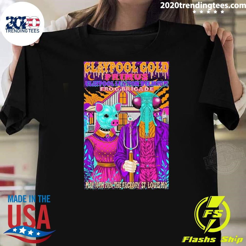 Primus May 30 2026 In Chesterfield MI Poster Shirt Unisex T-shirt, Sweatshirt, Hoodie, Long Sleeve Tee - T-Shirt, Sweatshirt, Hoodie