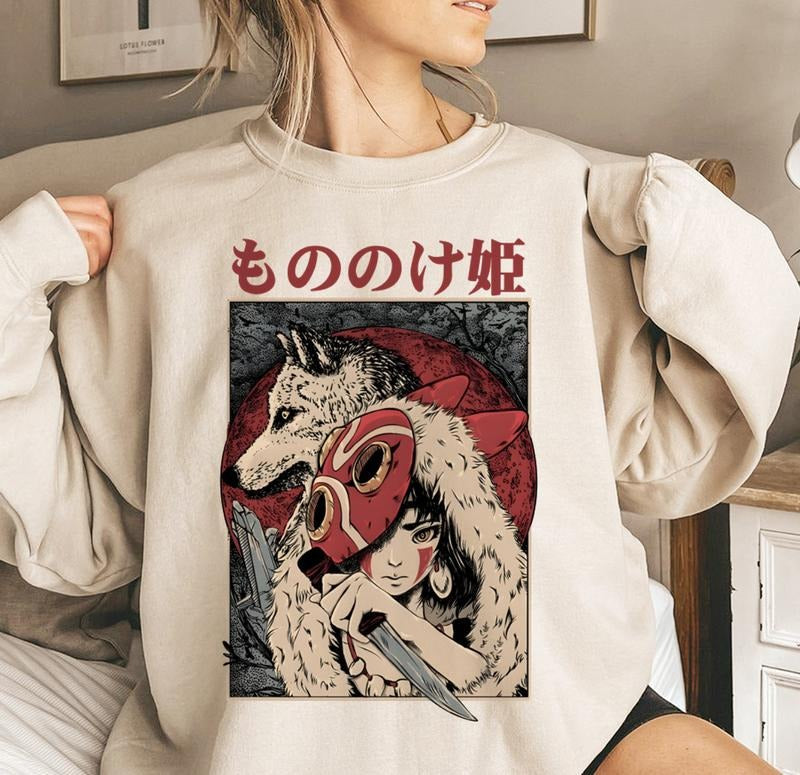 Princess Mononoke Washed Acid Womenswear T-Shirts, Hoodie, Sweatshirt - T-Shirt, Sweatshirt, Hoodie