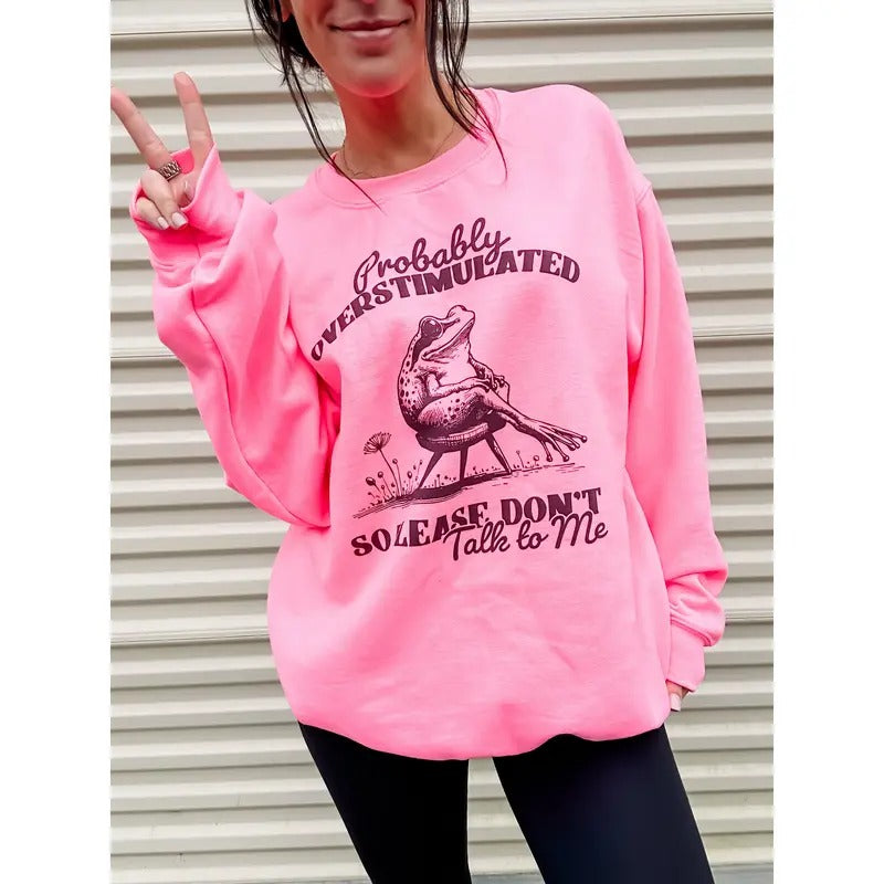 Probably Overstimulated T-Shirts, Hoodie, Sweatshirt - T-Shirt, Sweatshirt, Hoodie