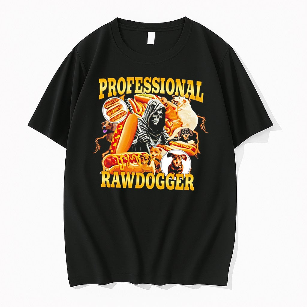 Professional Rawdogger Grim Reaper Dachshund Tee Tshirts Sweater Hoodie Jpg Unisex T-shirt, Sweatshirt, Hoodie, Long Sleeve Tee - T-Shirt, Sweatshirt, Hoodie