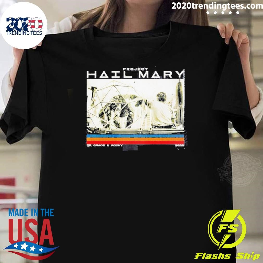 Project Hail Mary Dr Grace And Rocky Sci-fi Space Novel Fan Shirt Unisex T-shirt, Sweatshirt, Hoodie, Long Sleeve Tee - T-Shirt, Sweatshirt, Hoodie
