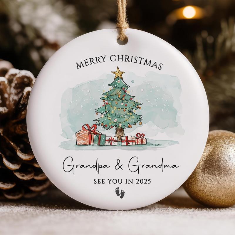 Promoted Grandparents Ornament Pregnancy Announcement Expecting Baby New Grandma Grandpa Xmas Bauble T-Shirts, Hoodie, Sweatshirt - T-Shirt, Sweatshirt, Hoodie
