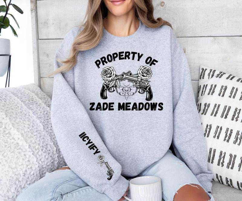 Property Zade Meadows Haunting Adeline Dark Romance Womenswear Soft Long Sleeves Fabric T-Shirts, Hoodie, Sweatshirt - T-Shirt, Sweatshirt, Hoodie