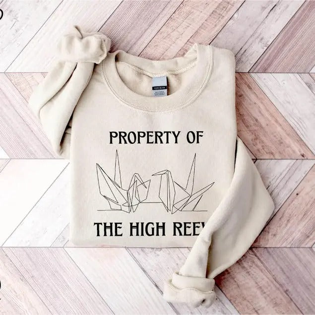 Property High Reeve Paper Crane Bookish Shirt Book Lover Shirt Manacled Dark Romance Shirt T-Shirts, Hoodie, Sweatshirt - T-Shirt, Sweatshirt, Hoodie
