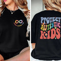 Protect Autistic Autism Awareness Shirts Neurodiversity Everybody Communicates Differently Shirt Autism Month T-Shirts, Hoodie, Sweatshirt - T-Shirt, Sweatshirt, Hoodie