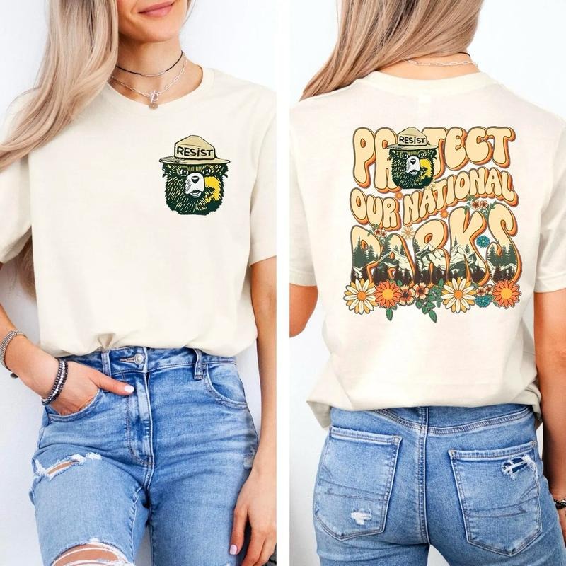 Protect Our National Parks 2 Sides Shirt Environmental Activism National Park Shirt Protect Our National Parks Resist Bear T-Shirts, Hoodie, Sweatshirt - T-Shirt, Sweatshirt, Hoodie
