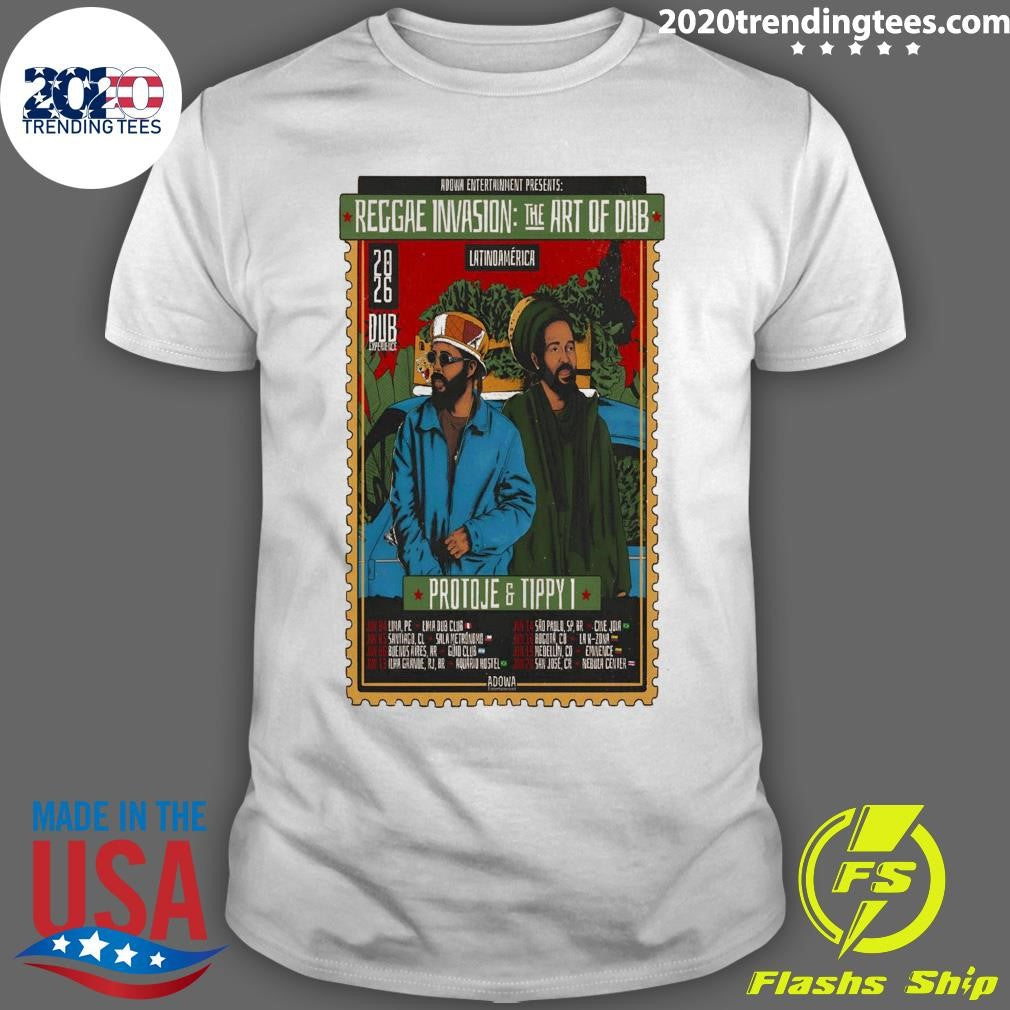 Protoje And Tippy 2026 Latin America Tour Shirt Unisex T-shirt, Sweatshirt, Hoodie, Long Sleeve Tee - T-Shirt, Sweatshirt, Hoodie