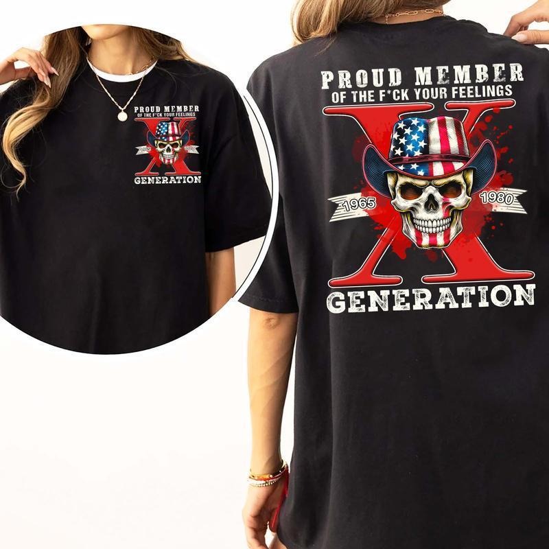 Proud Member F Your Feelings Generation X New Version V2 Shirt GenX New Version Raised Hose Water Neglect Shirt Gen X Cotton Top Womenswear Grey T-Shirts, Hoodie, Sweatshirt - T-Shirt, Sweatshirt, Hoodie
