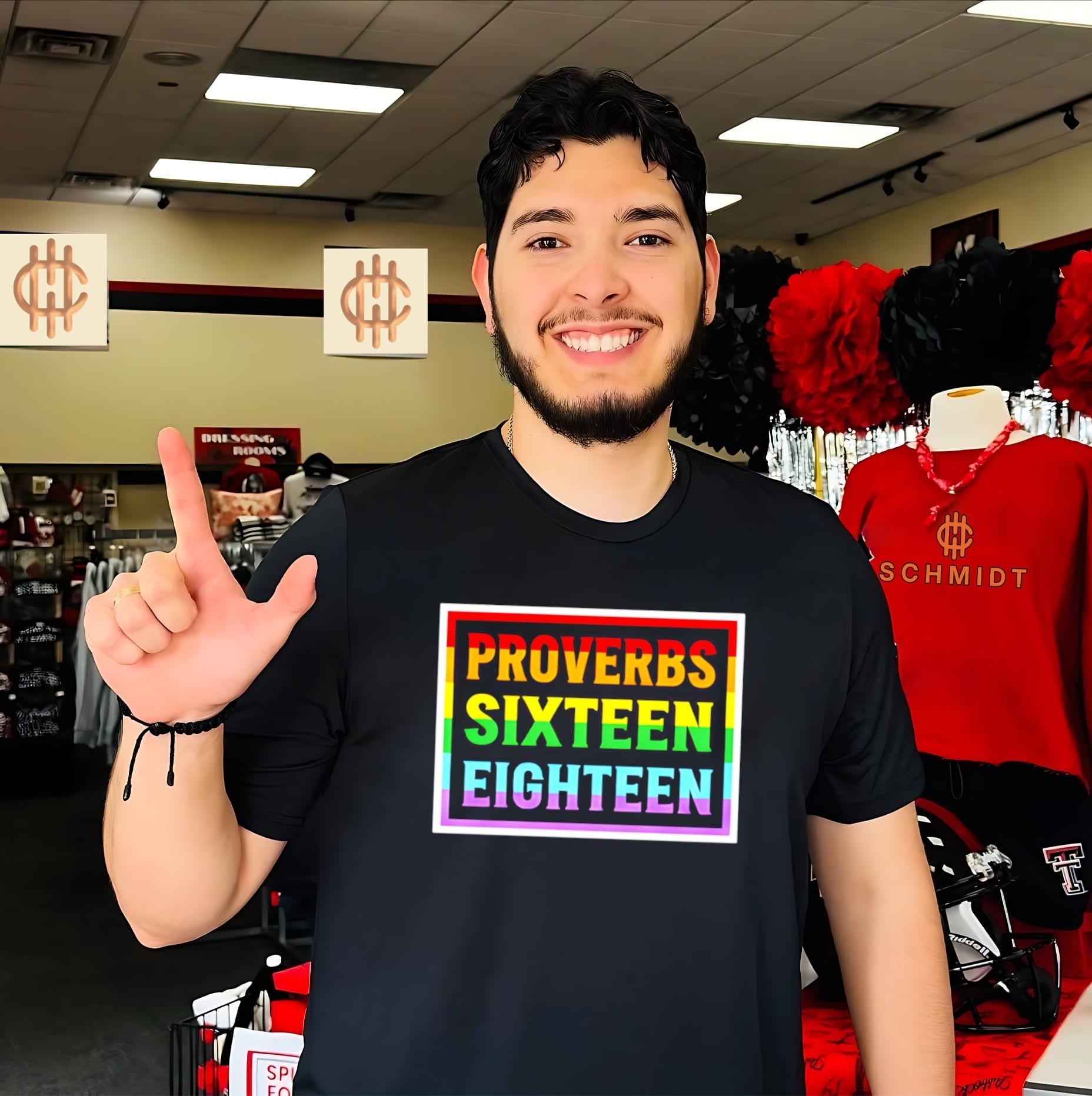 Proverbs Sixteen Eighteen Christian Rainbow Bible Verse shirt Unisex T-shirt, Sweatshirt, Hoodie, Long Sleeve Tee - T-Shirt, Sweatshirt, Hoodie