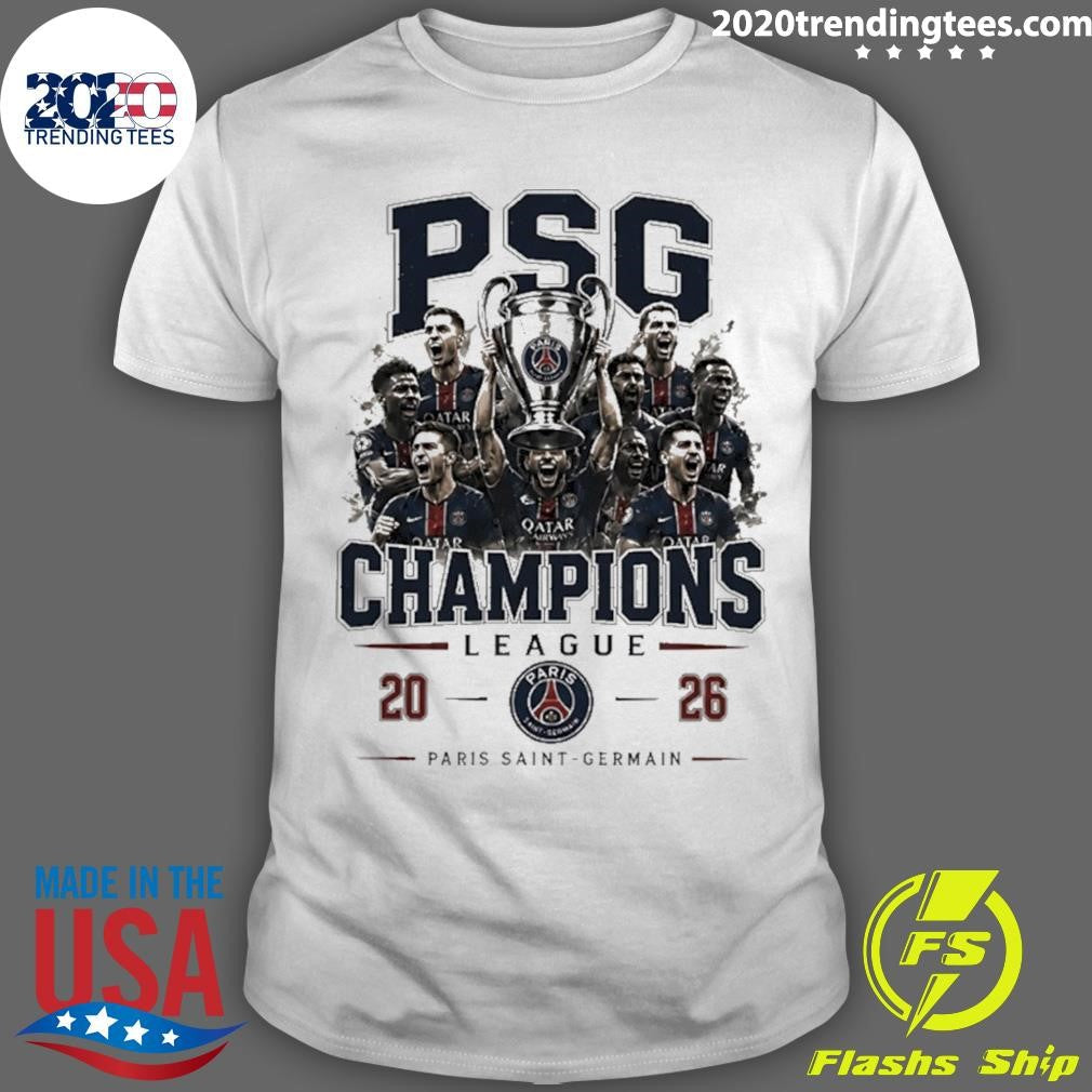 Psg Champions League Winners 2026 Shirt Unisex T-shirt, Sweatshirt, Hoodie, Long Sleeve Tee - T-Shirt, Sweatshirt, Hoodie