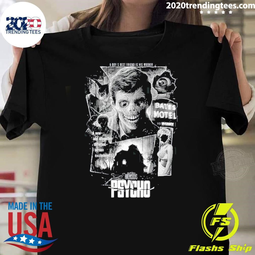 Psycho Icy Blackness A Boys Best Friend Is His Mother A New-And Altogether Different-Screen Excitement Shirt - T-Shirt, Sweatshirt, Hoodie