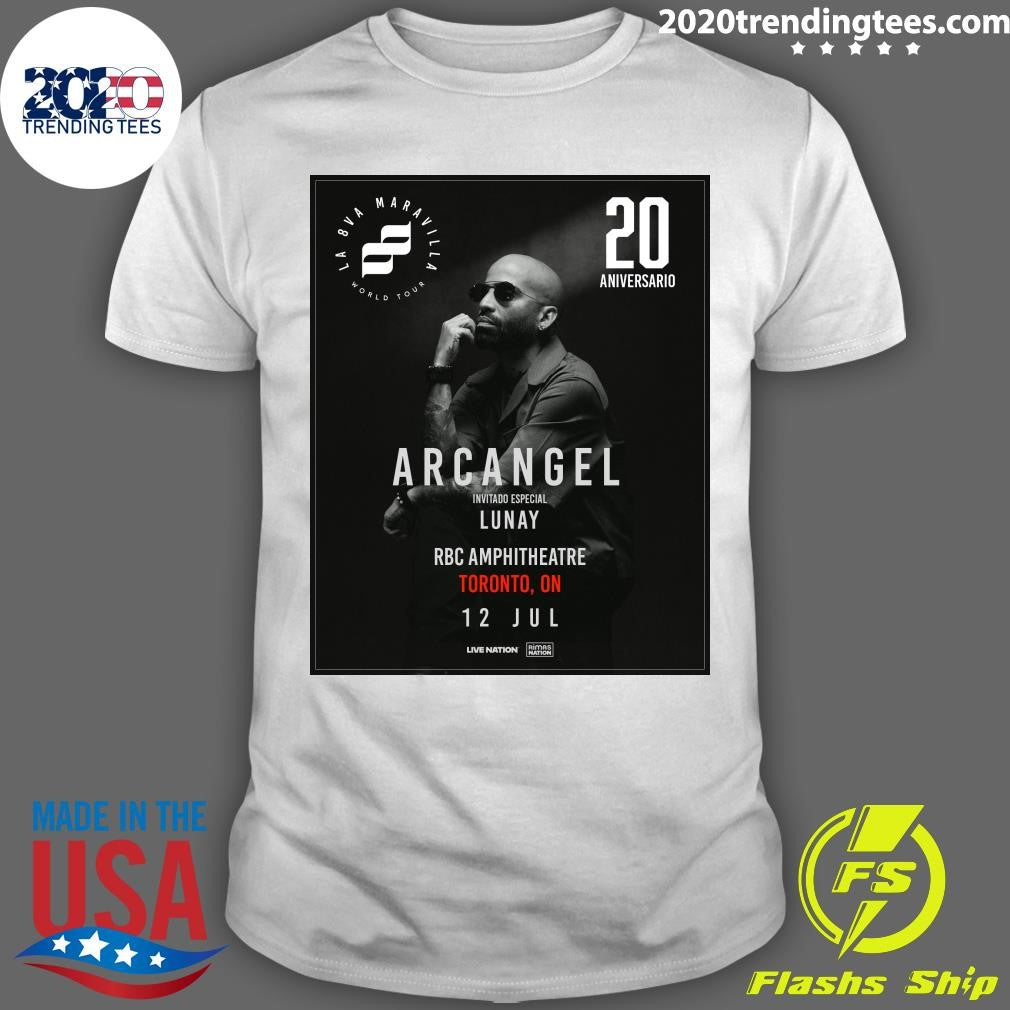 Puerto Rican legend Arcngel is taking over RBC Amphitheatre on July 12, 2026 Bringing New Music and All The Hits Shirt - T-Shirt, Sweatshirt, Hoodie