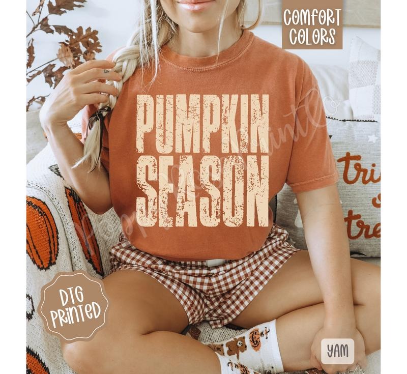 Pumpkin Season Comfort Colors Fall T-Shirts, Hoodie, Sweatshirt - T-Shirt, Sweatshirt, Hoodie