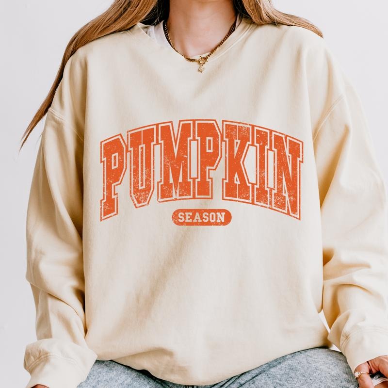 Pumpkin Season Vintage Halloween Comfortable Cotton Casual Fall Trending Womenswear T-Shirts, Hoodie, Sweatshirt - T-Shirt, Sweatshirt, Hoodie