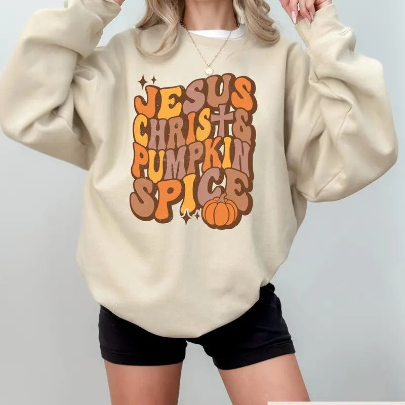 Pumpkin Spice Jesus Christ Pumpkin Spice Fall Christian Autumn Bible Verse Fall Cotton Womenswear T-Shirts, Hoodie, Sweatshirt - T-Shirt, Sweatshirt, Hoodie