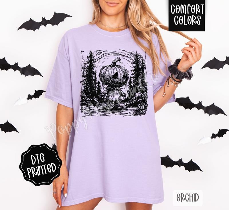 Pumpkin Woods Comfort Colors Shirt Halloween T-Shirts, Hoodie, Sweatshirt - T-Shirt, Sweatshirt, Hoodie