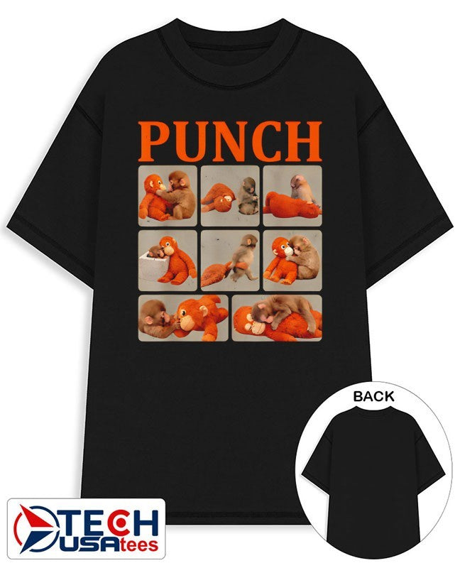 Punch Monkey graphic shirt Unisex T-shirt, Sweatshirt, Hoodie, Long Sleeve Tee - T-Shirt, Sweatshirt, Hoodie