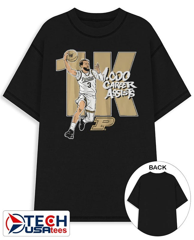 Purdue Boilermakers Basketball Braden Smith 1K Assists shirt Unisex T-shirt, Sweatshirt, Hoodie, Long Sleeve Tee - T-Shirt, Sweatshirt, Hoodie