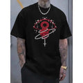 Pure Cotton Short Sleeve Eye Heart Chain Pattern Street Casual Made USA T-Shirts, Hoodie, Sweatshirt - T-Shirt, Sweatshirt, Hoodie