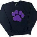 Purple Paw Chenille Patch BLACK T-Shirts, Hoodie, Sweatshirt - T-Shirt, Sweatshirt, Hoodie
