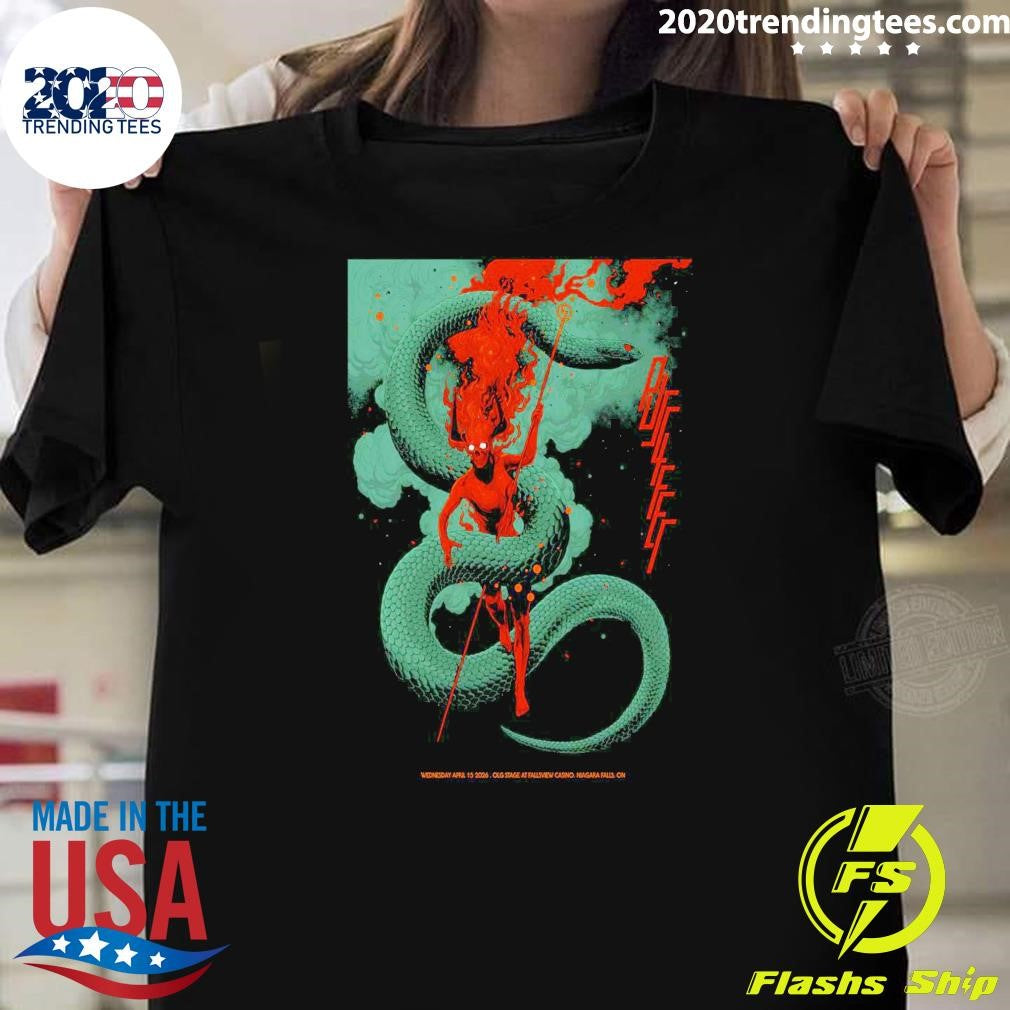 Puscifer April 15, 2026 Olg Stage At Fallsview Casino Niagara Falls On Shirt Unisex T-shirt, Sweatshirt, Hoodie, Long Sleeve Tee - T-Shirt, Sweatshirt, Hoodie