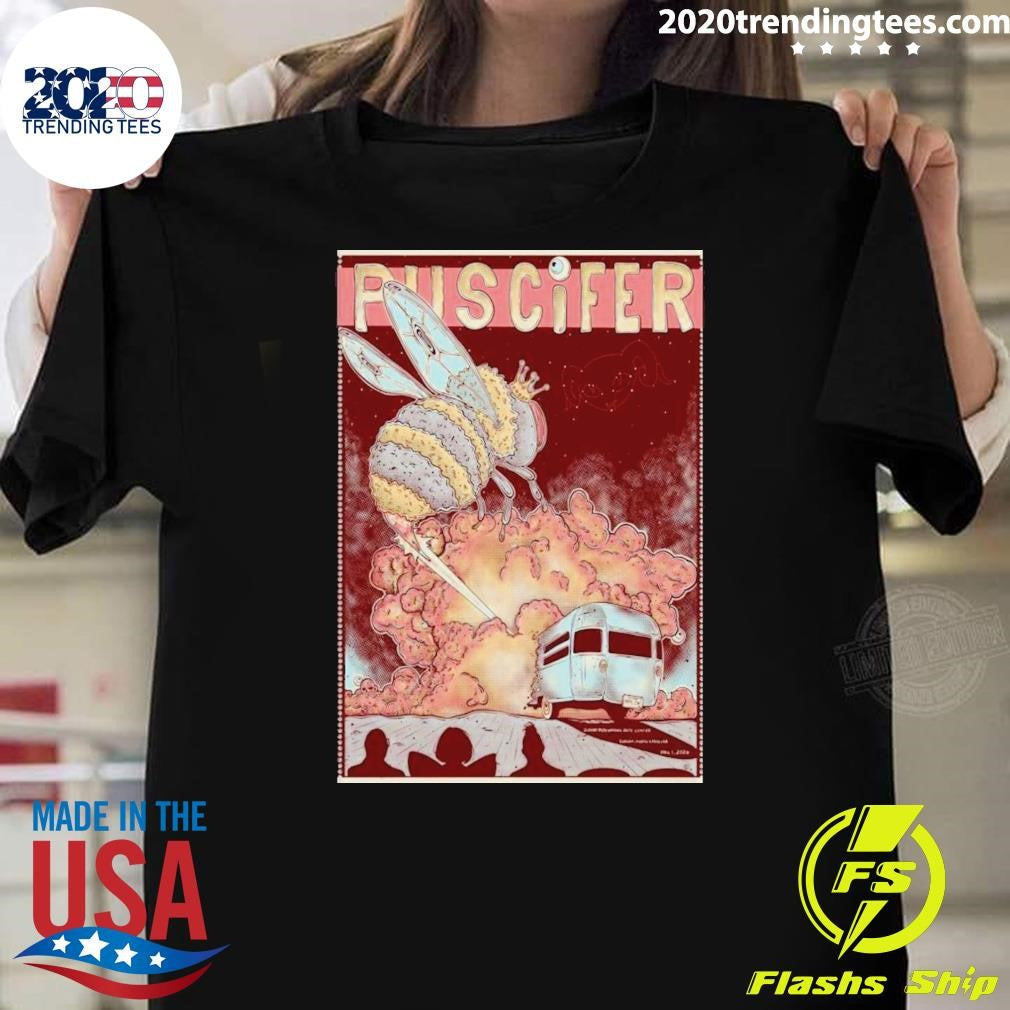 Puscifer Durham April 1, 2026 Poster Shirt Unisex T-shirt, Sweatshirt, Hoodie, Long Sleeve Tee - T-Shirt, Sweatshirt, Hoodie