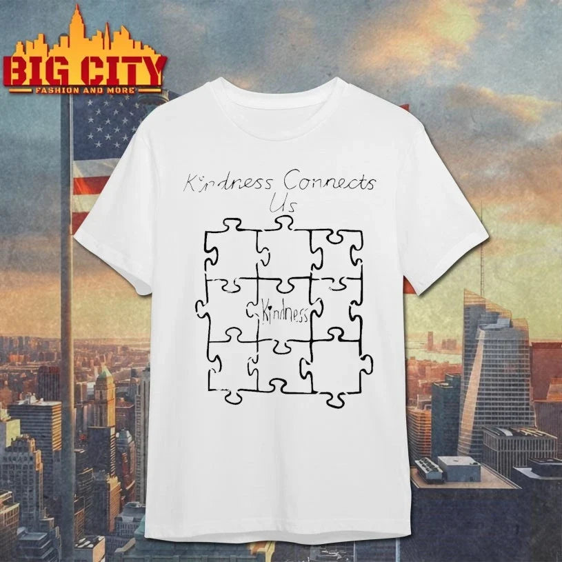 Puzzle Kindness Connects US Shirt Unisex T-shirt, Sweatshirt, Hoodie, Long Sleeve Tee - T-Shirt, Sweatshirt, Hoodie