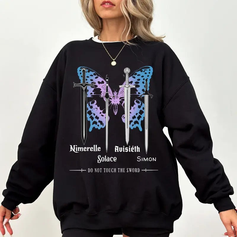 Quicksilver Swords Inspired Book Kingfisher Saeris Carrion Shirt Bookish Romantasy Butterfly Hart T-Shirts, Hoodie, Sweatshirt - T-Shirt, Sweatshirt, Hoodie