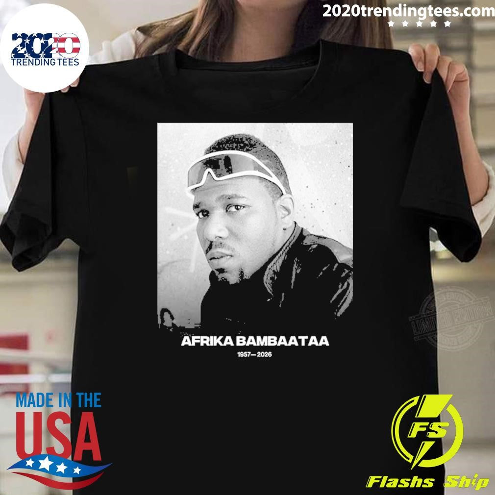 RIP Afrika Bambaataa Death Hip Hop Pioneer 1957 2026 Shirt Unisex T-shirt, Sweatshirt, Hoodie, Long Sleeve Tee - T-Shirt, Sweatshirt, Hoodie