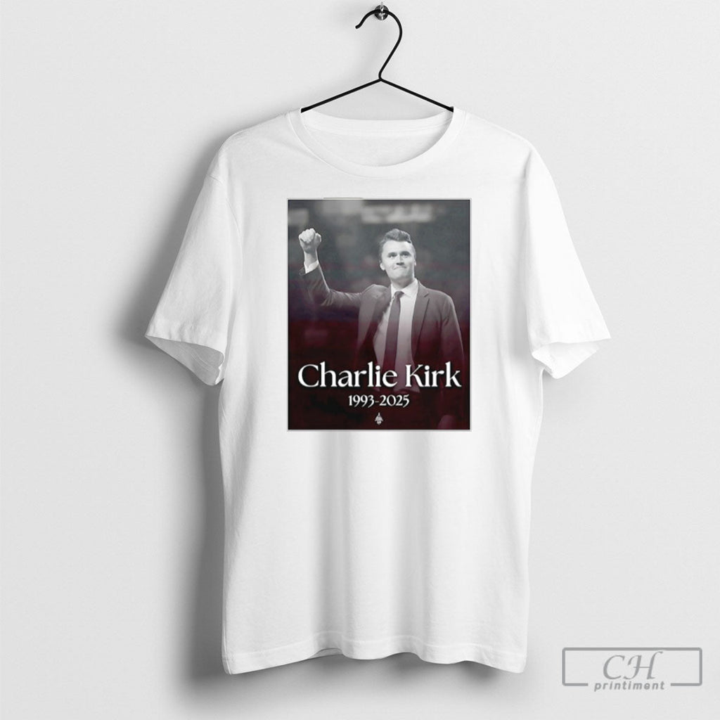 Rip Charlie Kirk 1993 2025 Unisex T-shirt, Sweatshirt, Hoodie, Long Sleeve Tee - T-Shirt, Sweatshirt, Hoodie