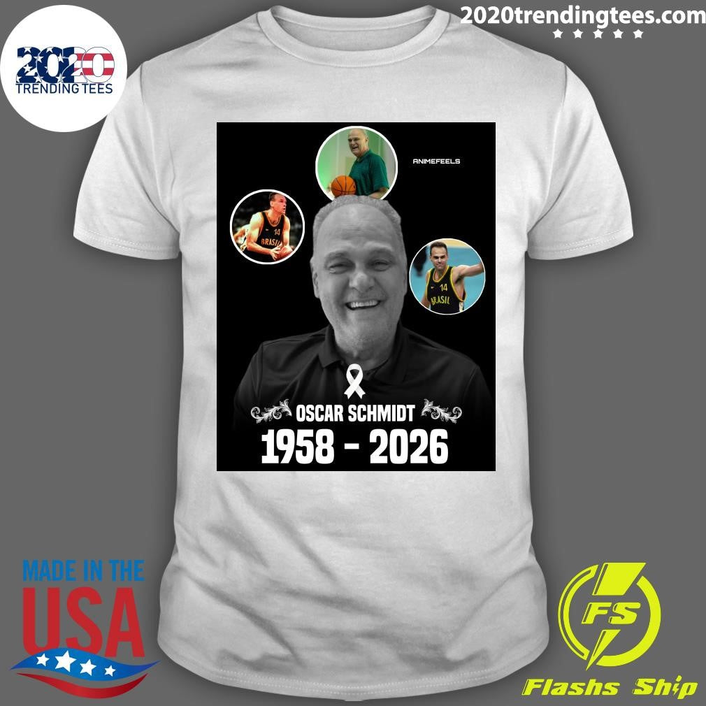 RIP Oscar Schmidt 1958-2026 Shirt Unisex T-shirt, Sweatshirt, Hoodie, Long Sleeve Tee - T-Shirt, Sweatshirt, Hoodie