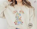 Rabbit Floral Bunny Easter Spring Easter ; Cotton T-Shirts, Hoodie, Sweatshirt - T-Shirt, Sweatshirt, Hoodie